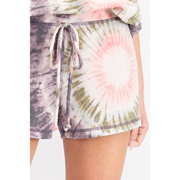 143 Story  Happy Tie Dye Shorts - Picture 2 of 6